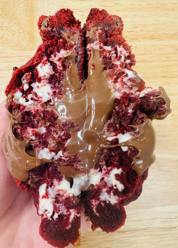 Red velvet Nutella cookie