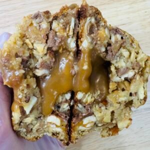 Snickers salted caramel cookie