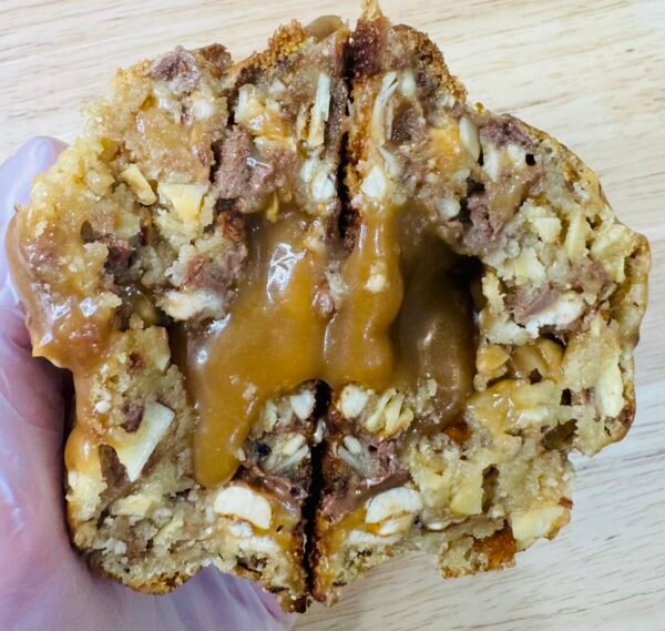 Snickers salted caramel cookie