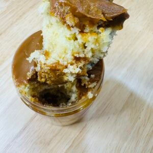 Dulce de leche-vanilla jar