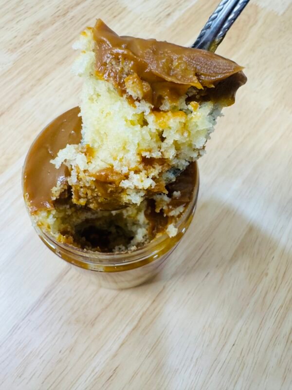 Dulce de leche-vanilla jar